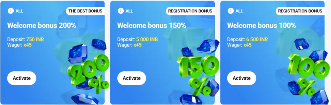 Slottica welcome Bonus